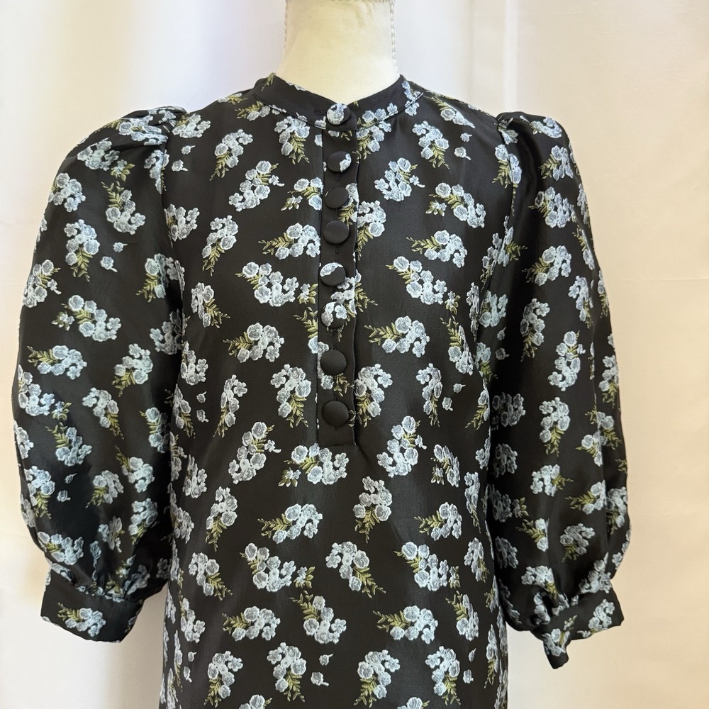 Tuckernuck Pomander Place Samantha Dress Small Jacquard Heirloom Floral - Picture 5 of 14